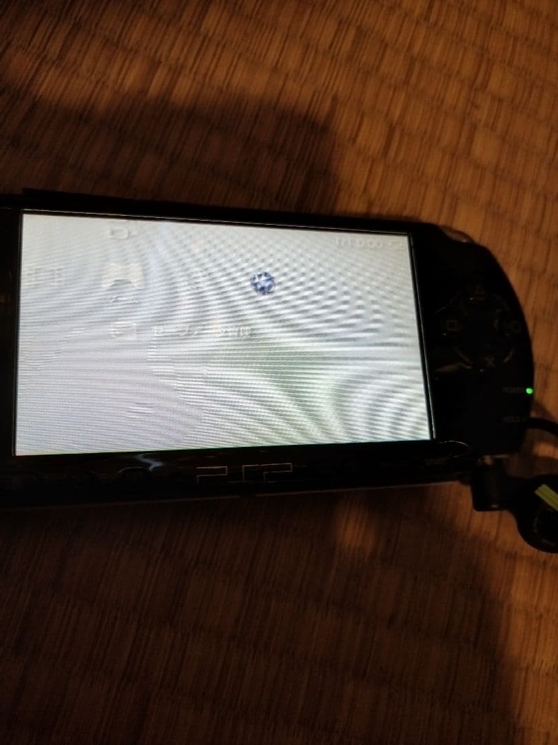 PSP 3000 ブラック 充電器 メガネ端子ケーブル