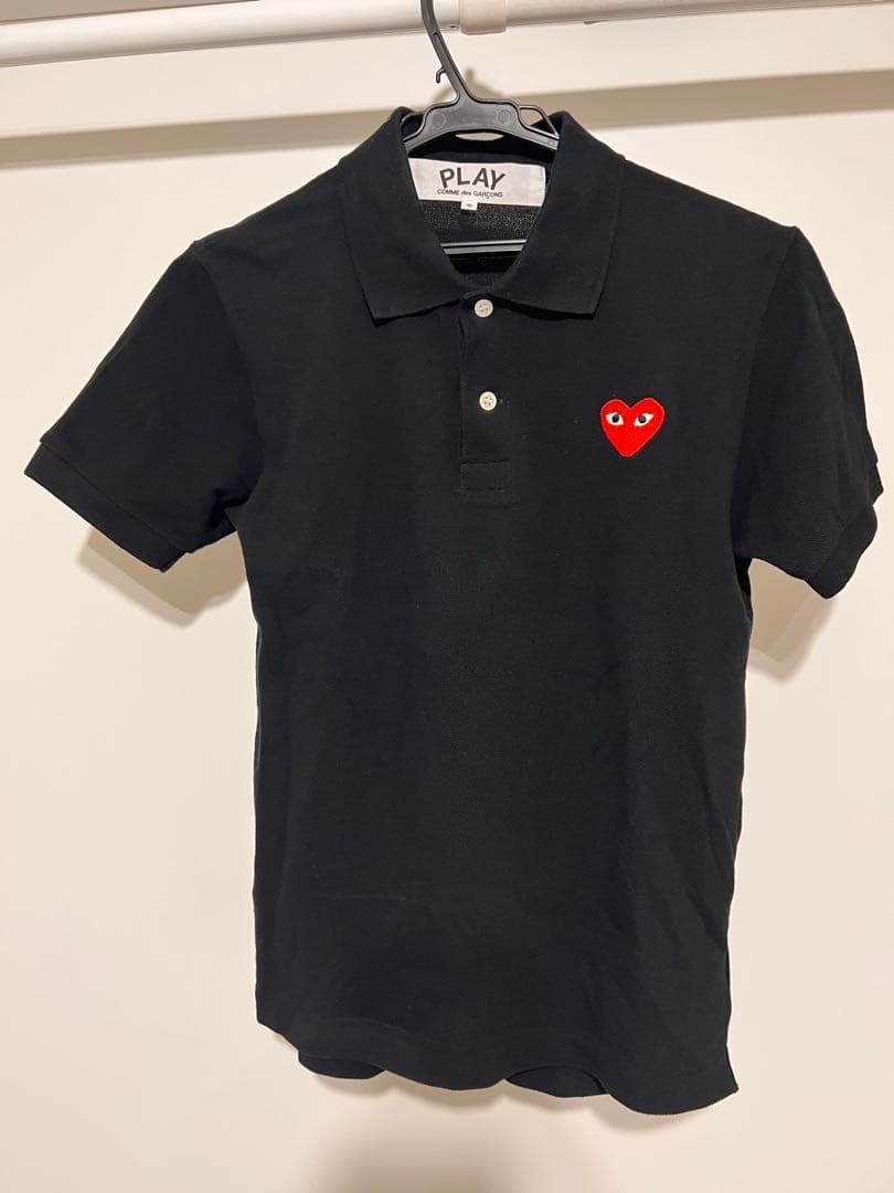 PLAY COMME des GARÇONS ブラックポロシャツ S