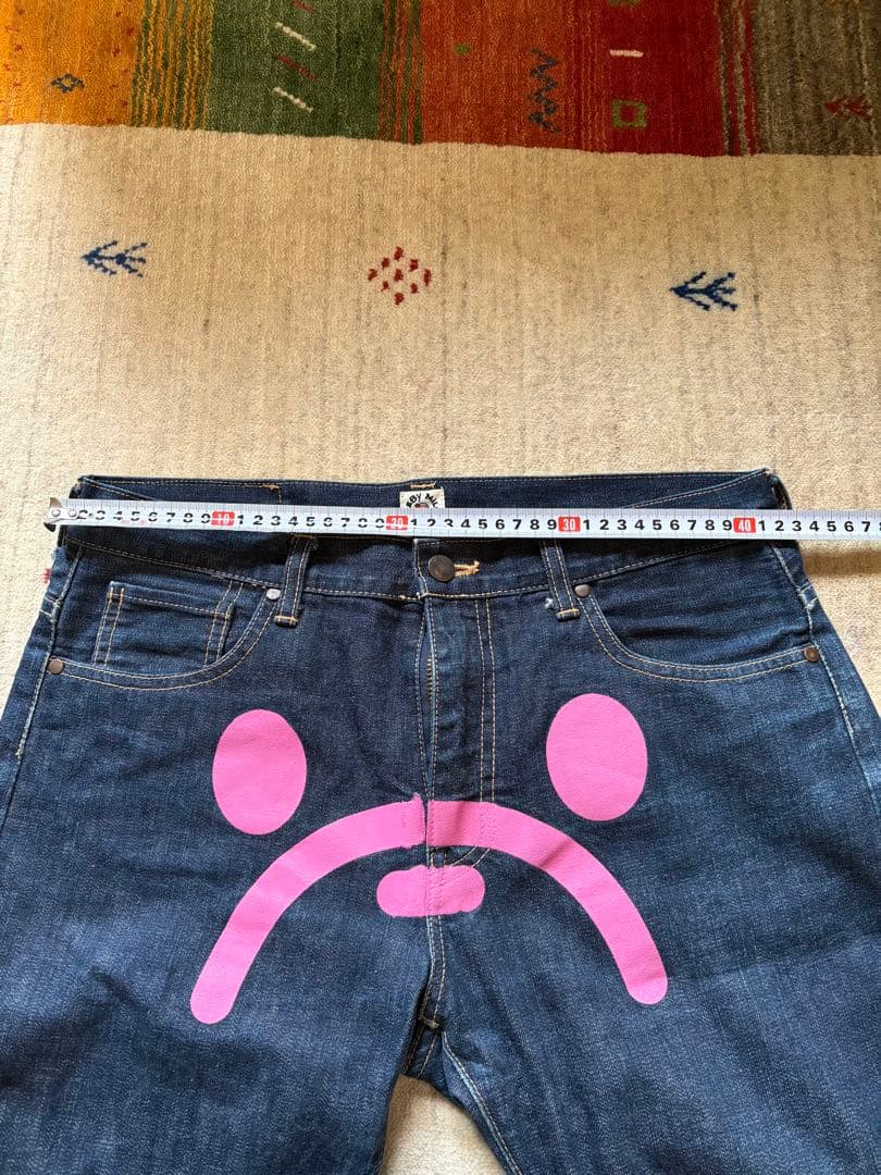 アベイシングエイプ　デニムパンツ ピンク