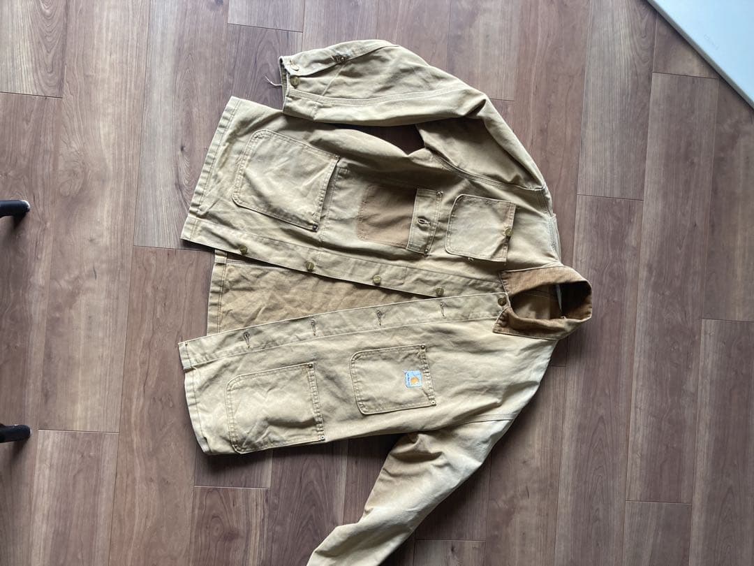 Carhartt ミシガンチョアコート　裏地無し80s,フェード　野村訓市usa