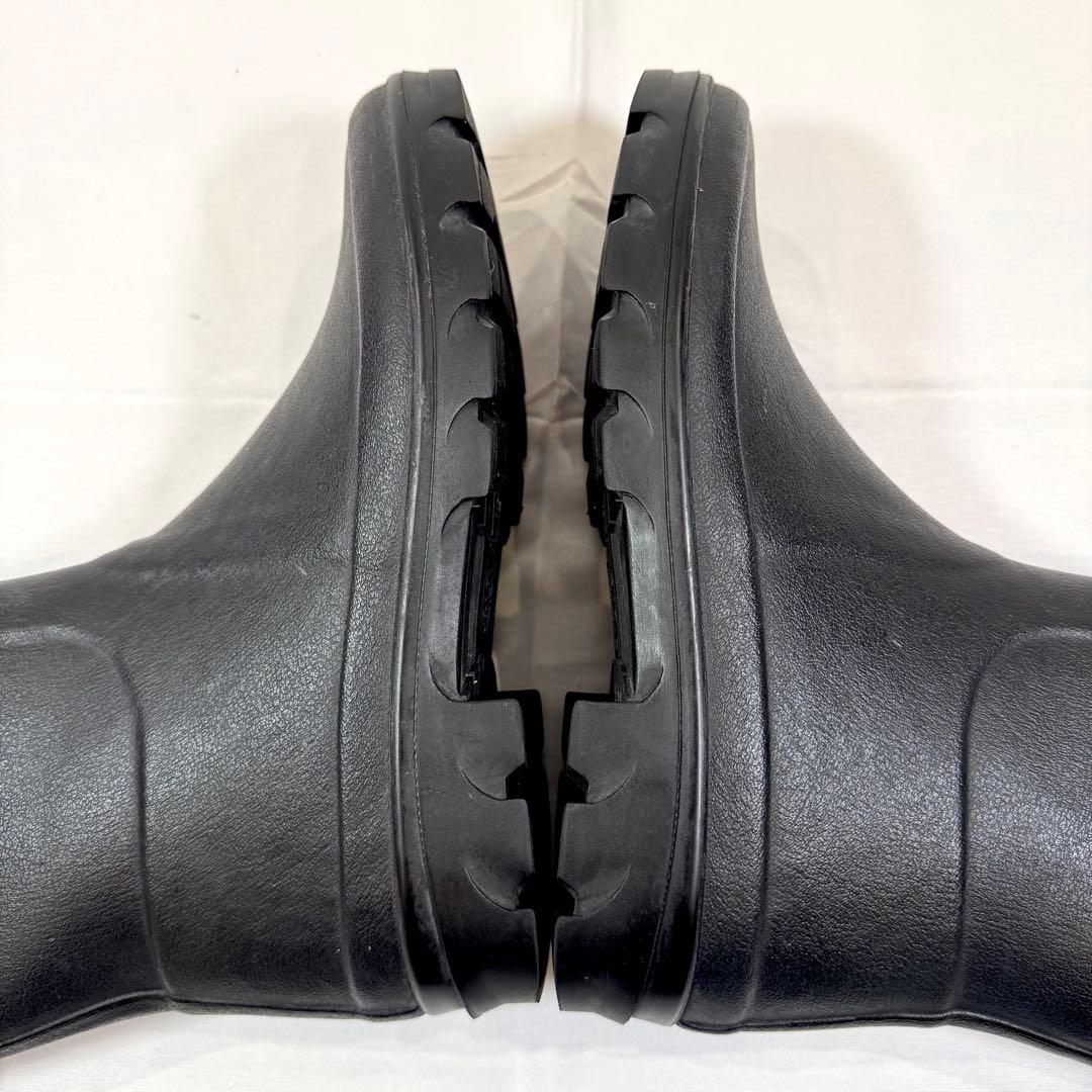 人気完売 PATOU パトゥ ルシャモ レインブーツ 黒 38