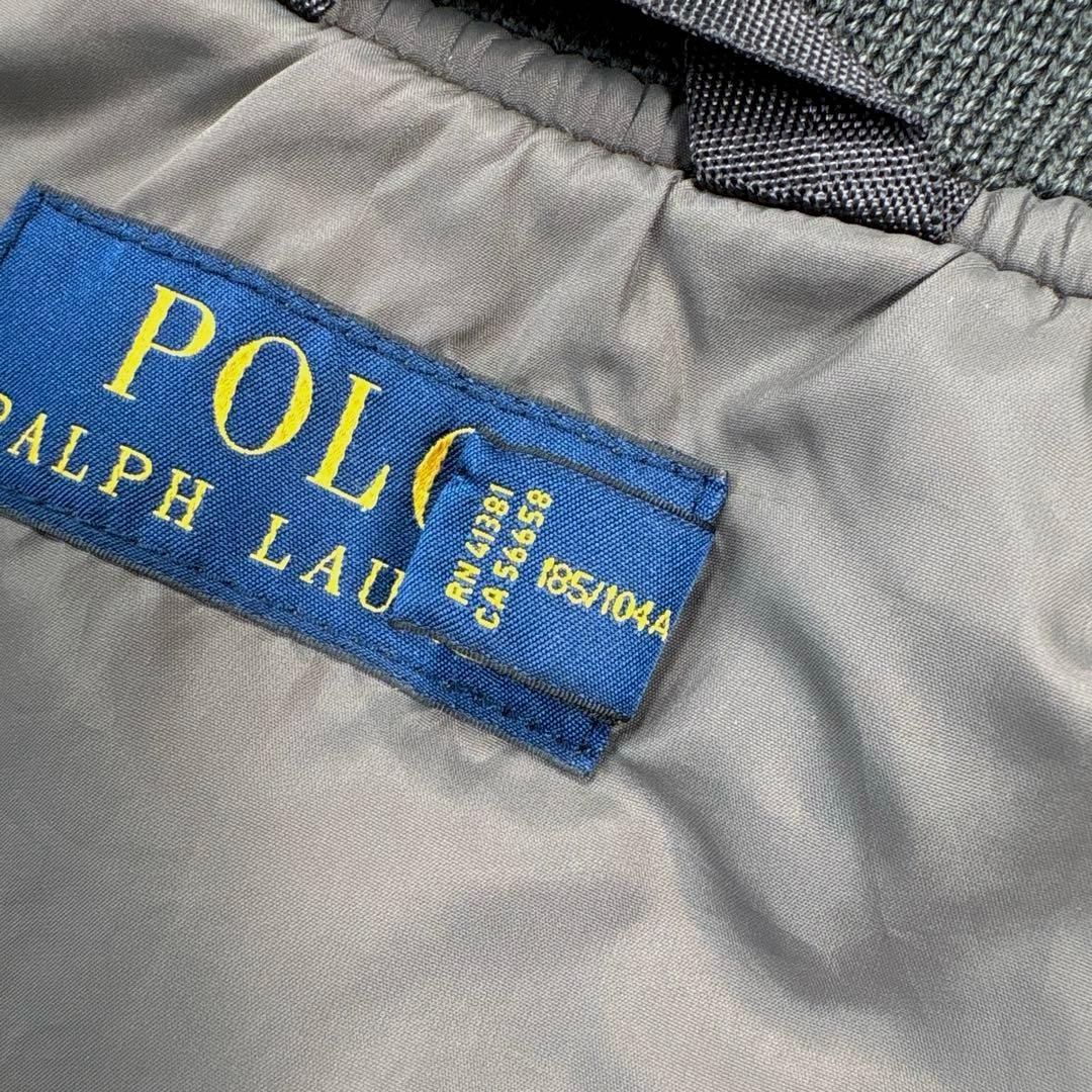 ✨XL・MA-1✨ラルフローレン　フライトジャケット　ヴィンテージ加工　ワッペン