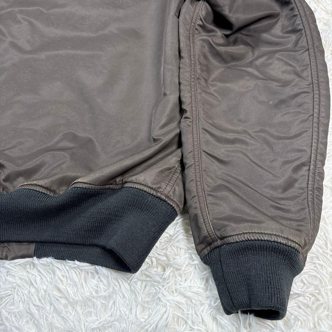 ✨XL・MA-1✨ラルフローレン　フライトジャケット　ヴィンテージ加工　ワッペン