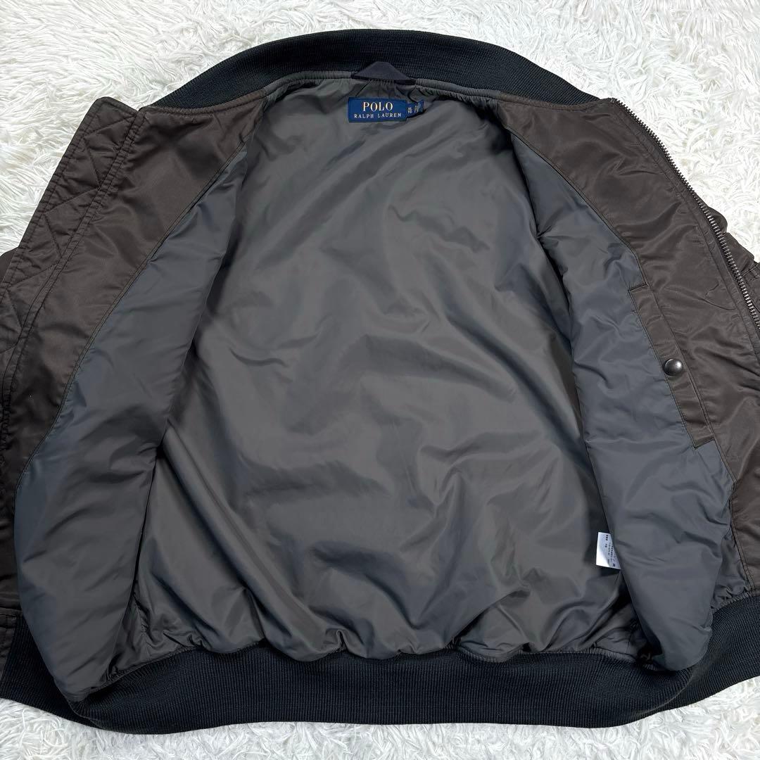 ✨XL・MA-1✨ラルフローレン　フライトジャケット　ヴィンテージ加工　ワッペン