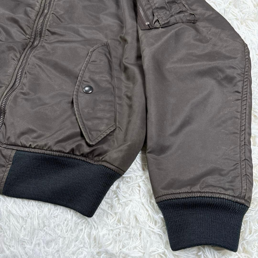 ✨XL・MA-1✨ラルフローレン　フライトジャケット　ヴィンテージ加工　ワッペン