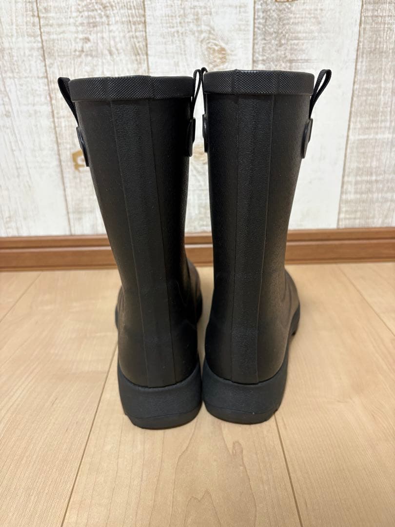25〜25.5㎝★美品AIGLEレインブーツ40 エーグルブーツ 黒 長靴
