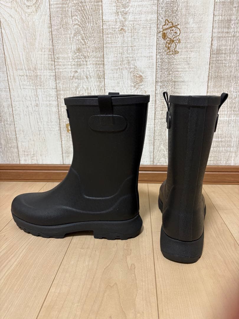 25〜25.5㎝★美品AIGLEレインブーツ40 エーグルブーツ 黒 長靴