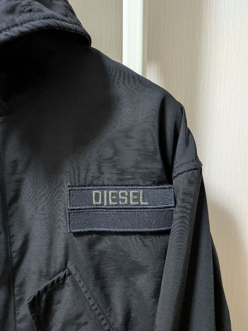 【期間限定価格】DIESEL ブラック モッズコートキルティングライナー付き