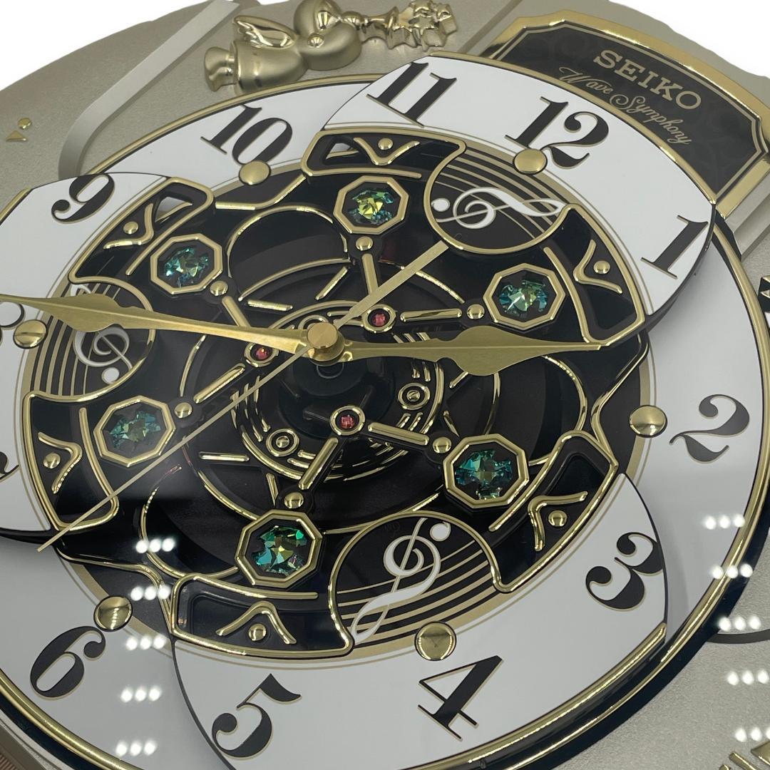 【美品】SEIKO からくり電波掛時計/トリプルセレクション 動作確認済