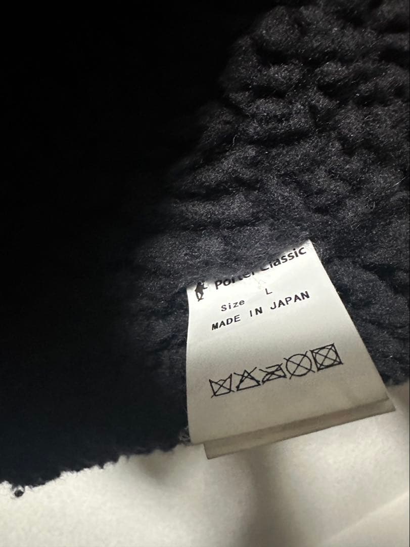 PORTER CLASSIC ホースレザー ベスト ボア SIZE L美品