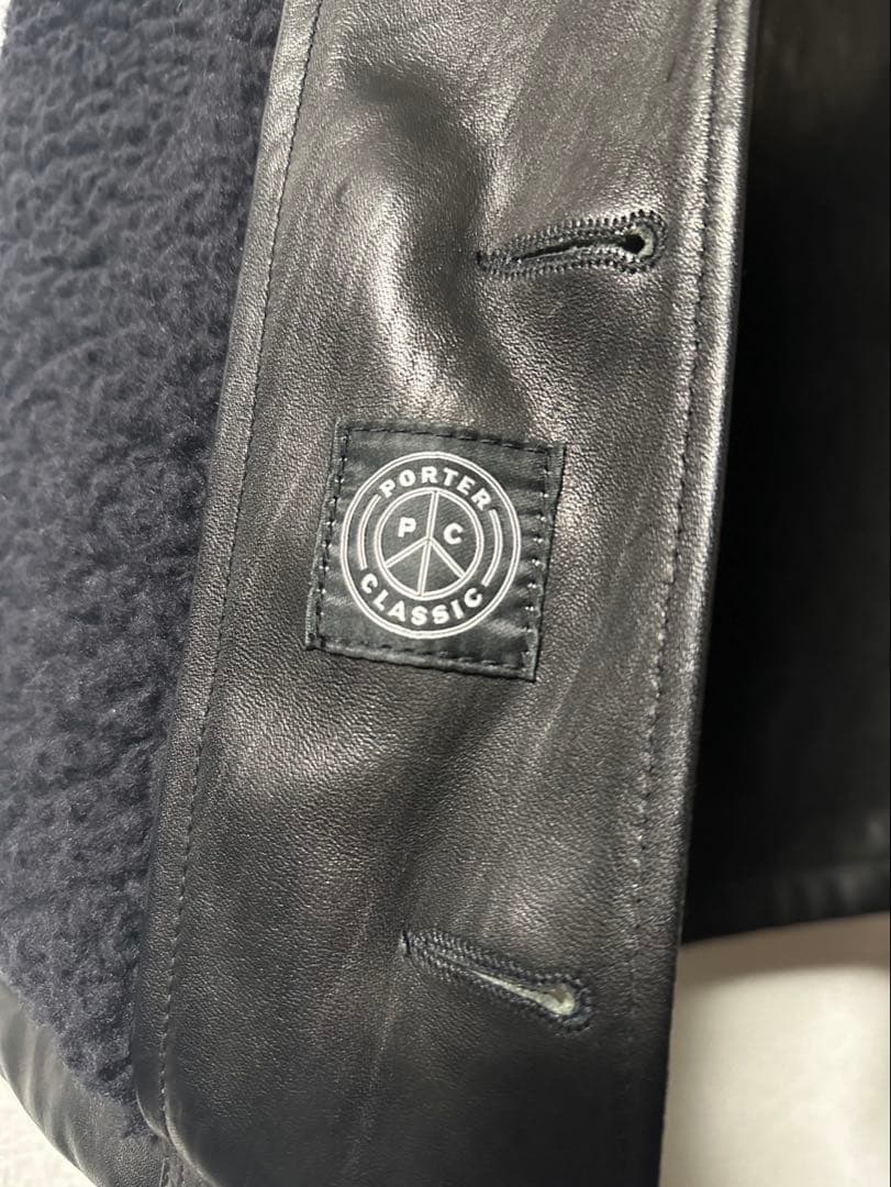 PORTER CLASSIC ホースレザー ベスト ボア SIZE L美品