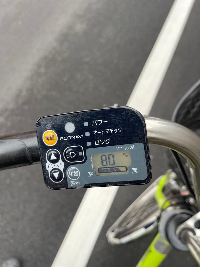 パナソニック電動アシスト自転車 ライムグリーン バスケット付き26CPXL06
