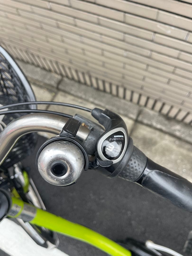 パナソニック電動アシスト自転車 ライムグリーン バスケット付き26CPXL06