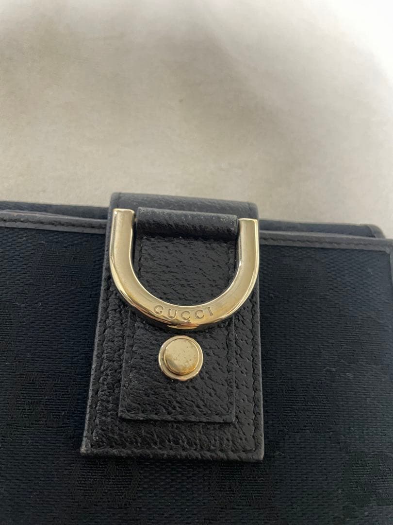 【正規品】GUCCI ブラック 二つ折り財布