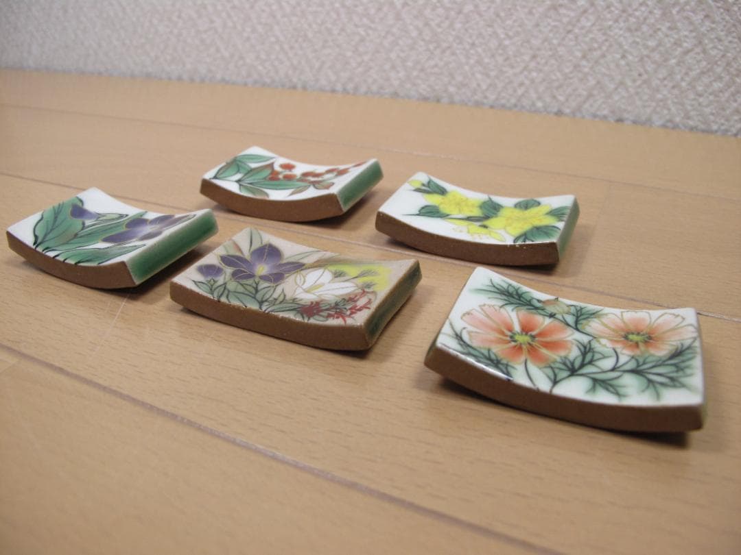 陶あん　京焼　清水焼　箸置き　５個セット　③