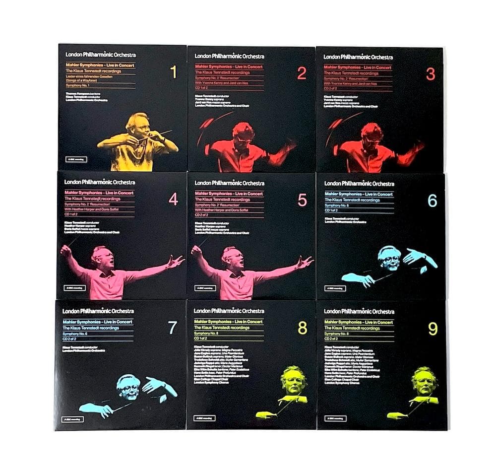 廃盤 9CD マーラー 交響曲集 テンシュテット&LPO ライヴレコーディング集