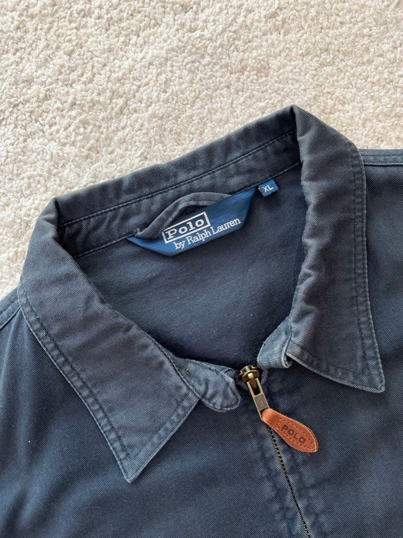 90s Polo Ralph Lauren ハリントンジャケット ネイビー XL