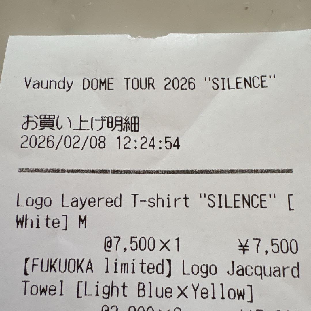 Mサイズ　VAUNDY DOMETOUR2026 SILENCE T-shirt