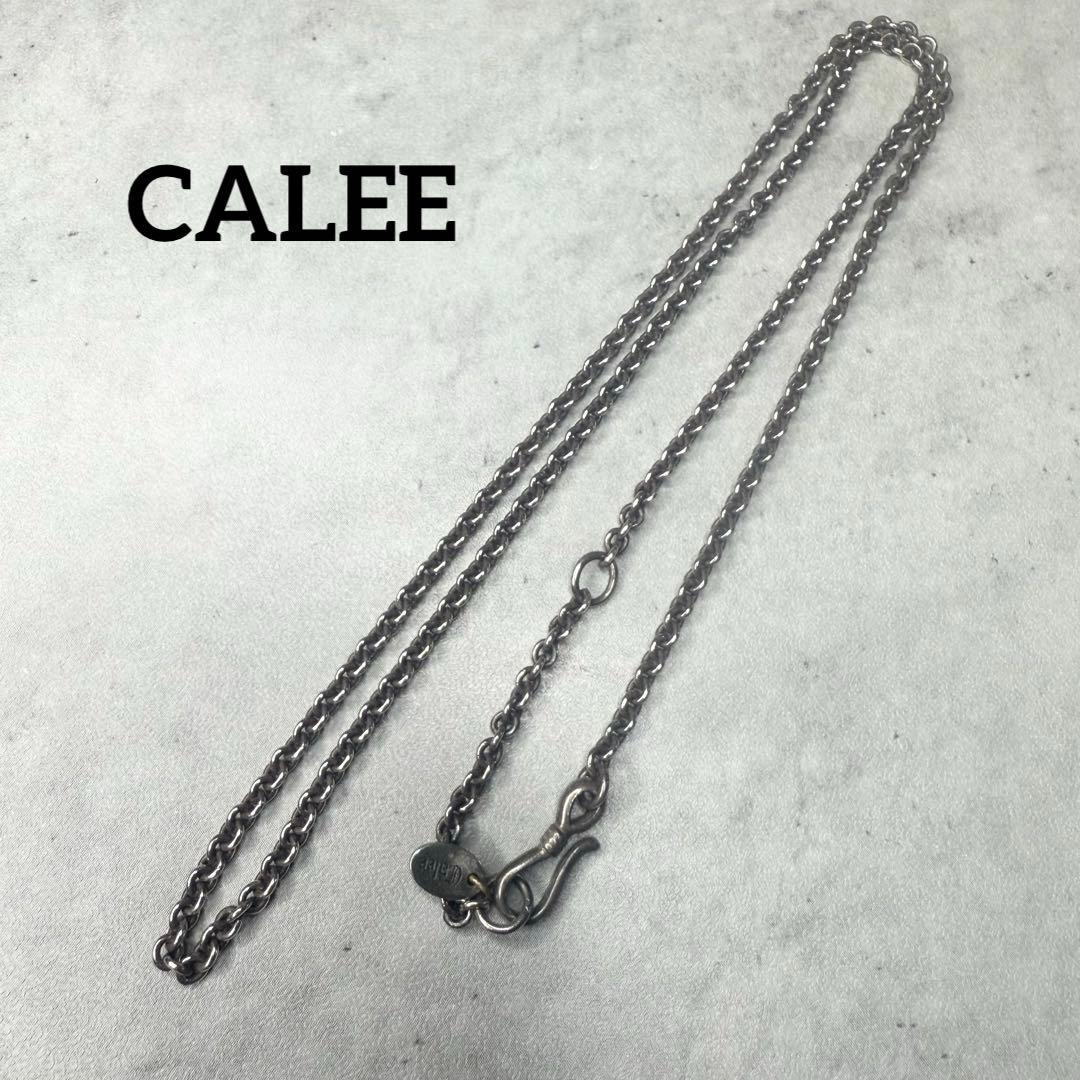 CALEE キャリー シルバーチェーンネックレス フックデザイン トップなし