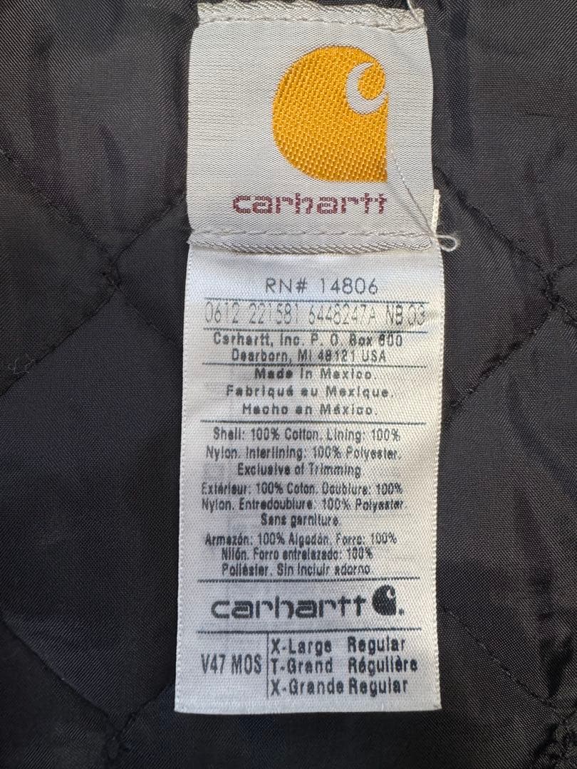 Carhartt ダックベスト モスグリーン