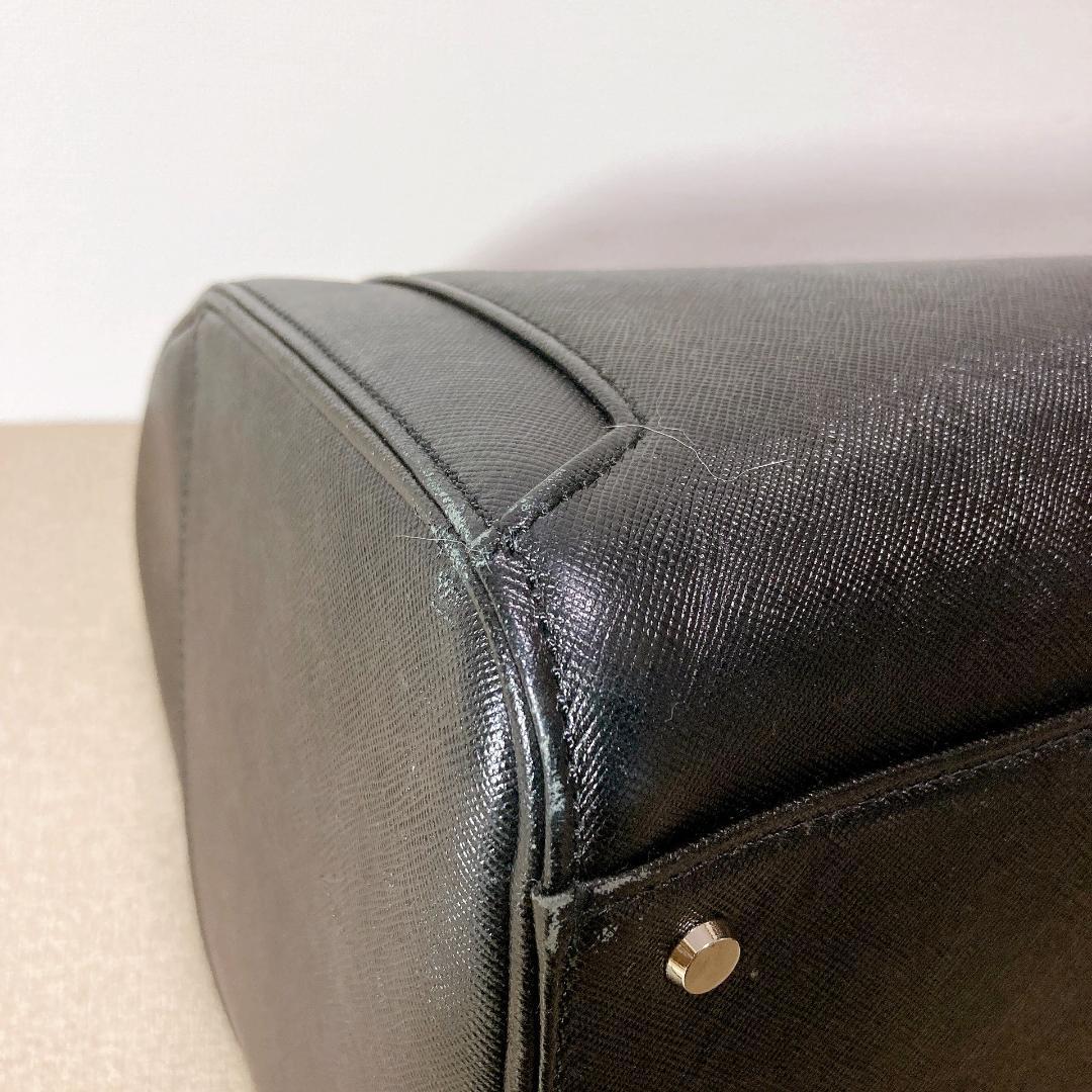 BURBERRY ボストンバッグ サフィアーノ Black