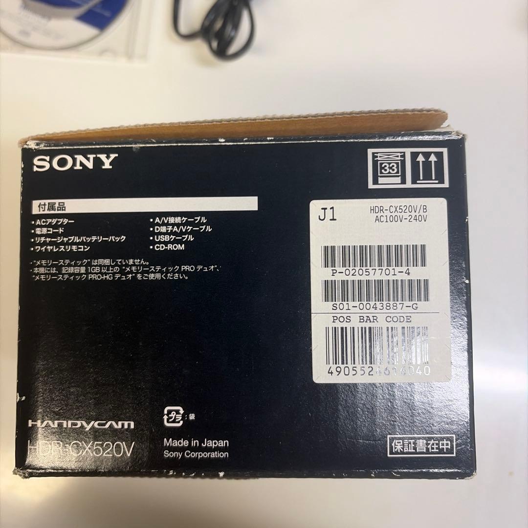 sony ハンディカム hdr-cx520v