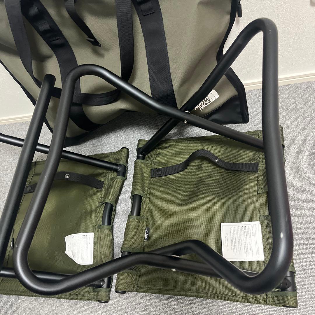 【美品、使用回数1回】THE NORTH FACE フットレスト 2個オリーブ