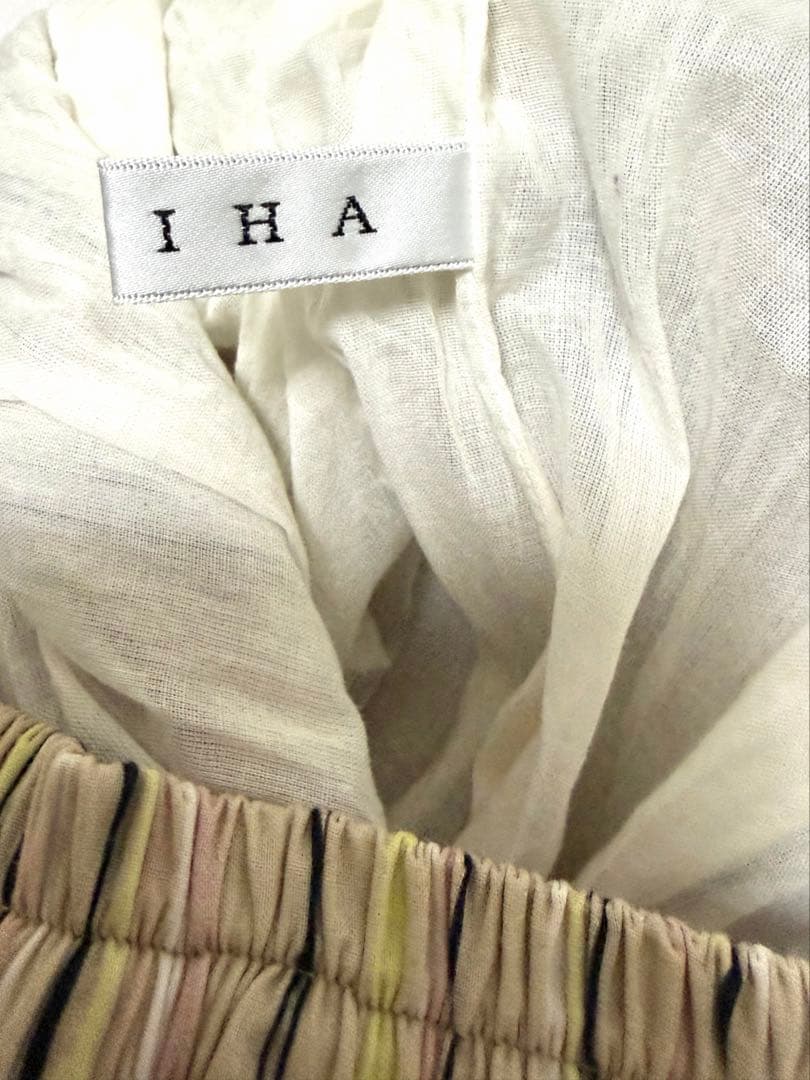 極美品✨MARIHA ティアードギャザースカート 草原の虹