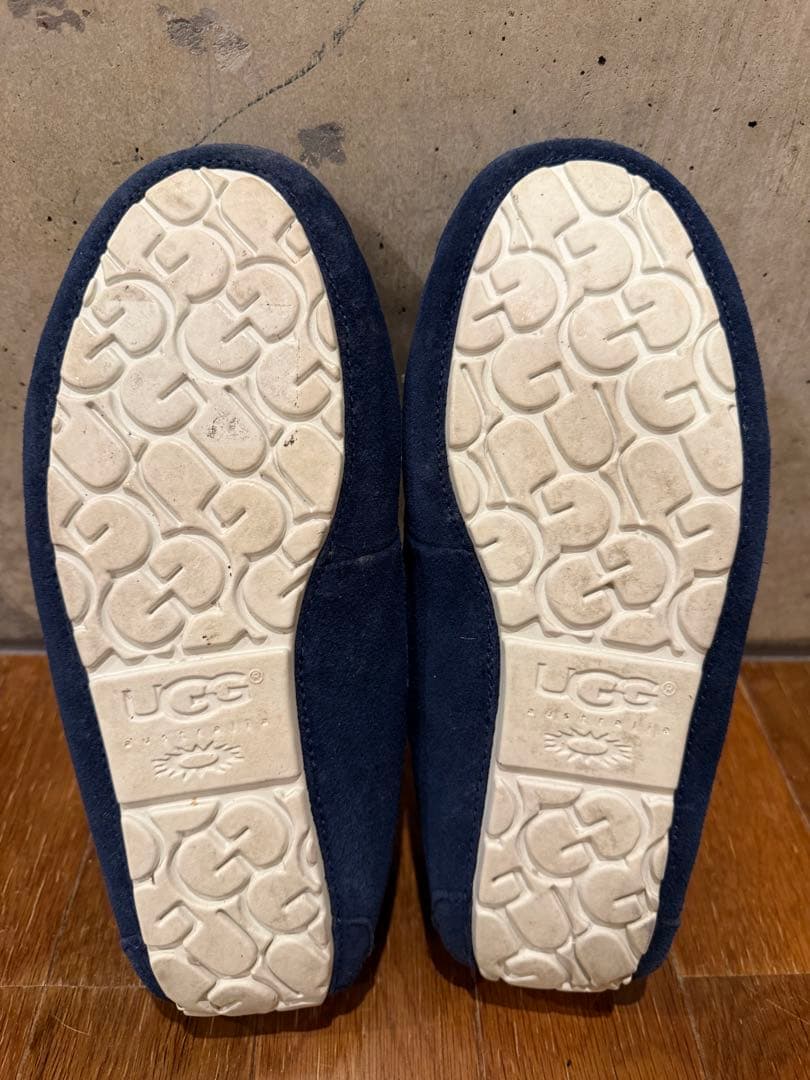 最終価格　2度着用⭐︎26㎝ UGG ネイビー モカシン