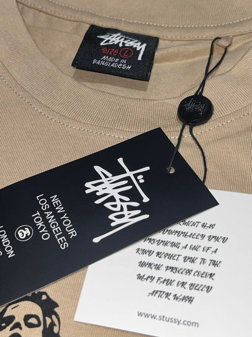 タ*カ様 Stussy ベージュ Tシャツ 天使 グラフィック