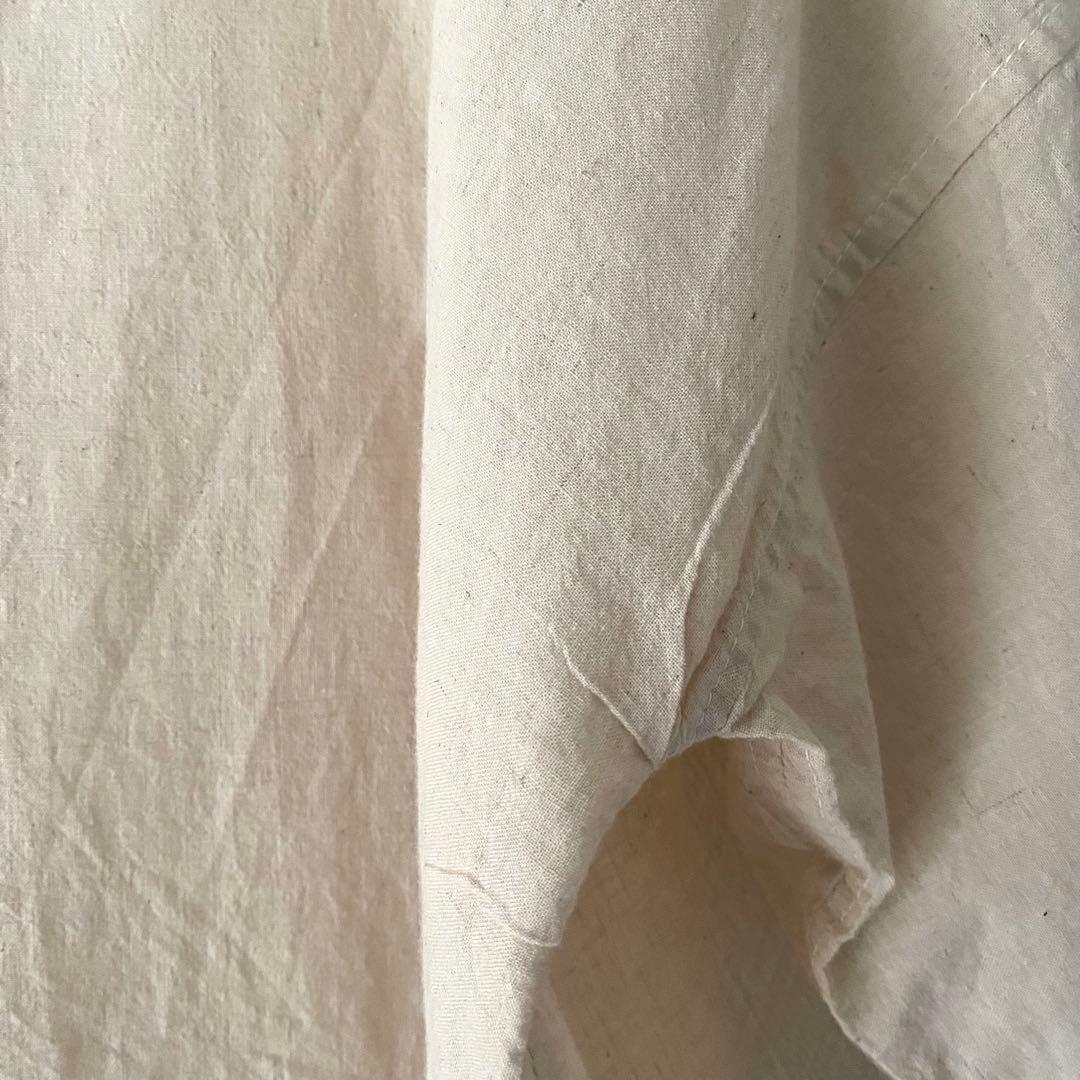 【匿名】ヂェン先生の日常着◇S生成 半袖シャツ カットソーショート Tシャツ