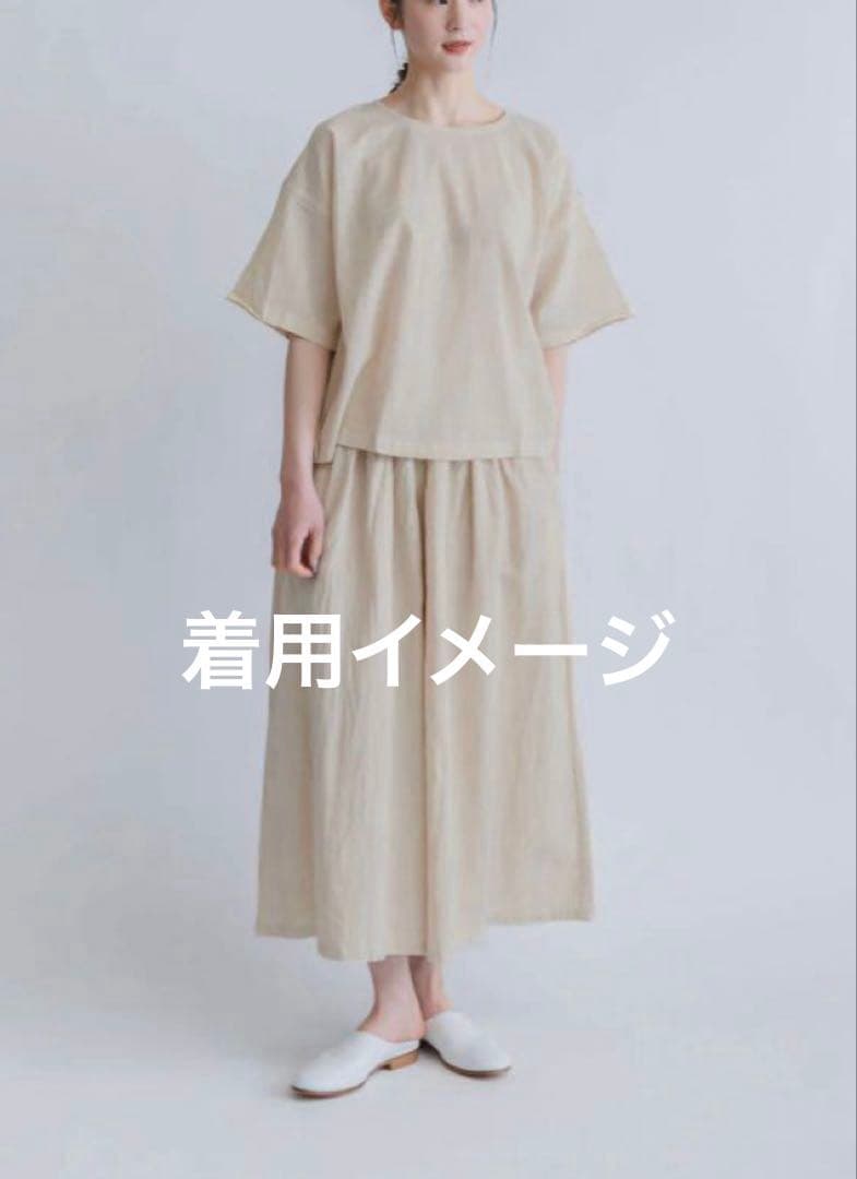 【匿名】ヂェン先生の日常着◇S生成 半袖シャツ カットソーショート Tシャツ