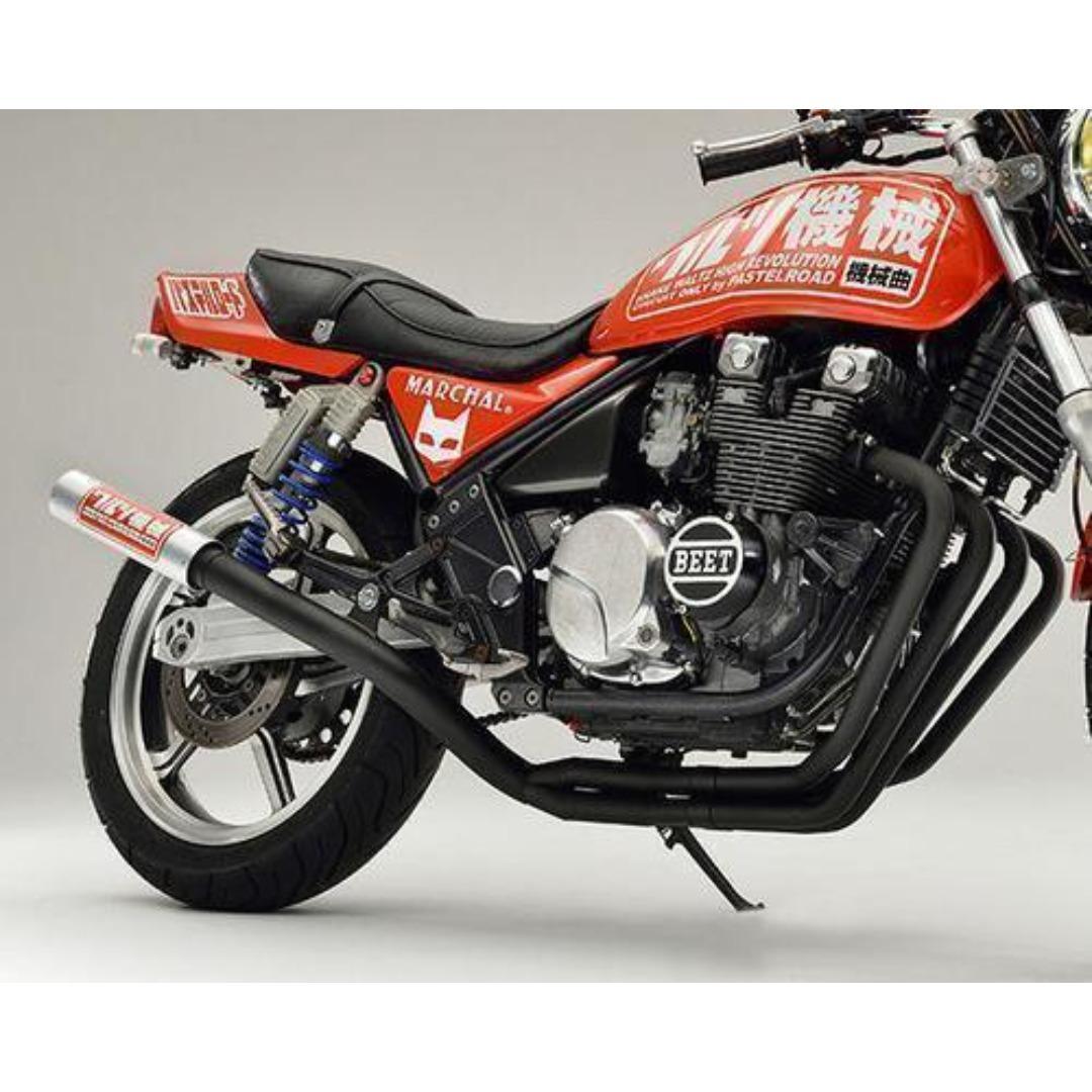 ワルツ機械　マフラー　ゼファー４００　ブラック　アウター/χパステルロード