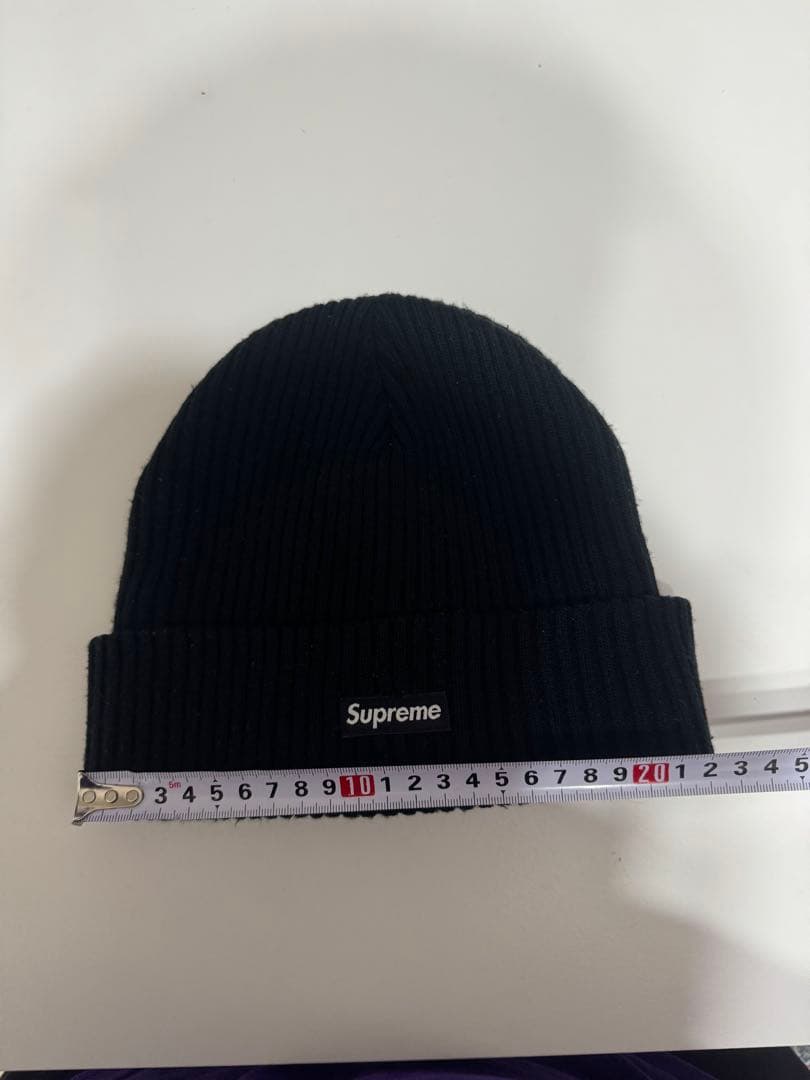 Supreme ブラック ニット帽・ビーニー　ボックスロゴ