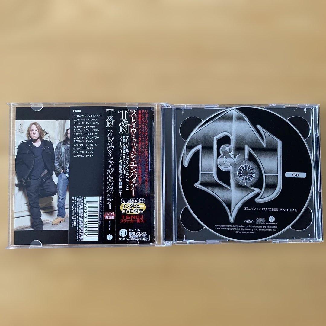 初回限定版　T&N スレイヴ・トゥ・ジ・エンパイアー　DVD、ステッカー付き