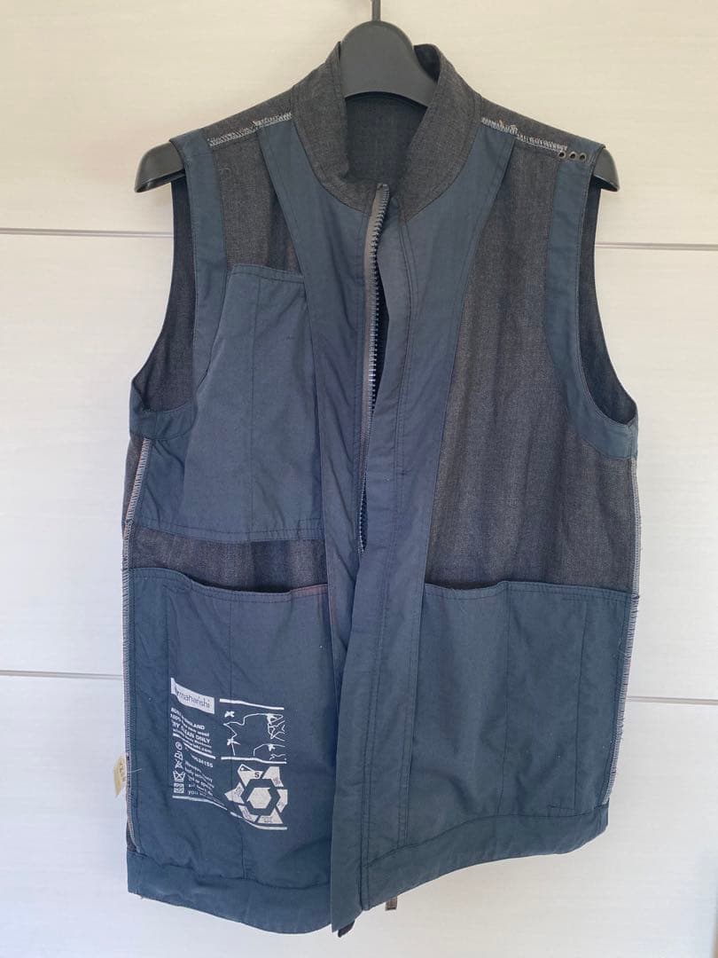 maharishi マハリシ アシンメトリーベスト イギリス製 S サイズ