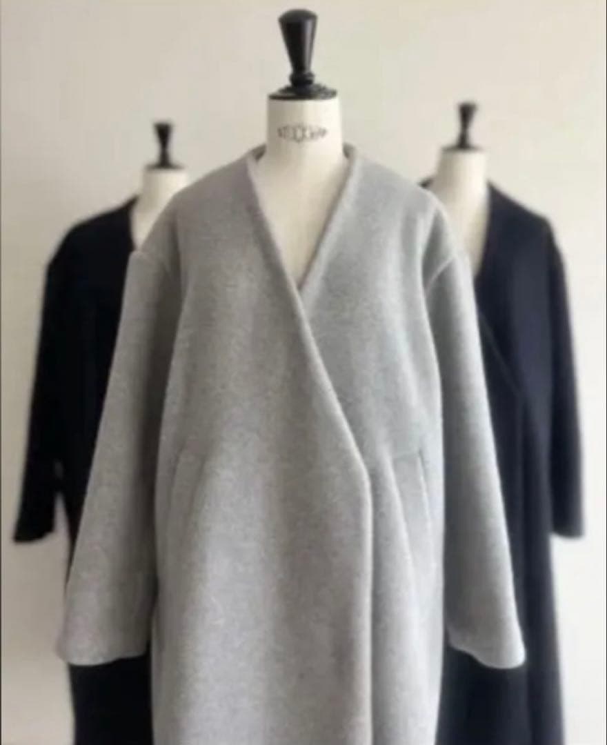 超美品　JULY NINE ノーカラーコート