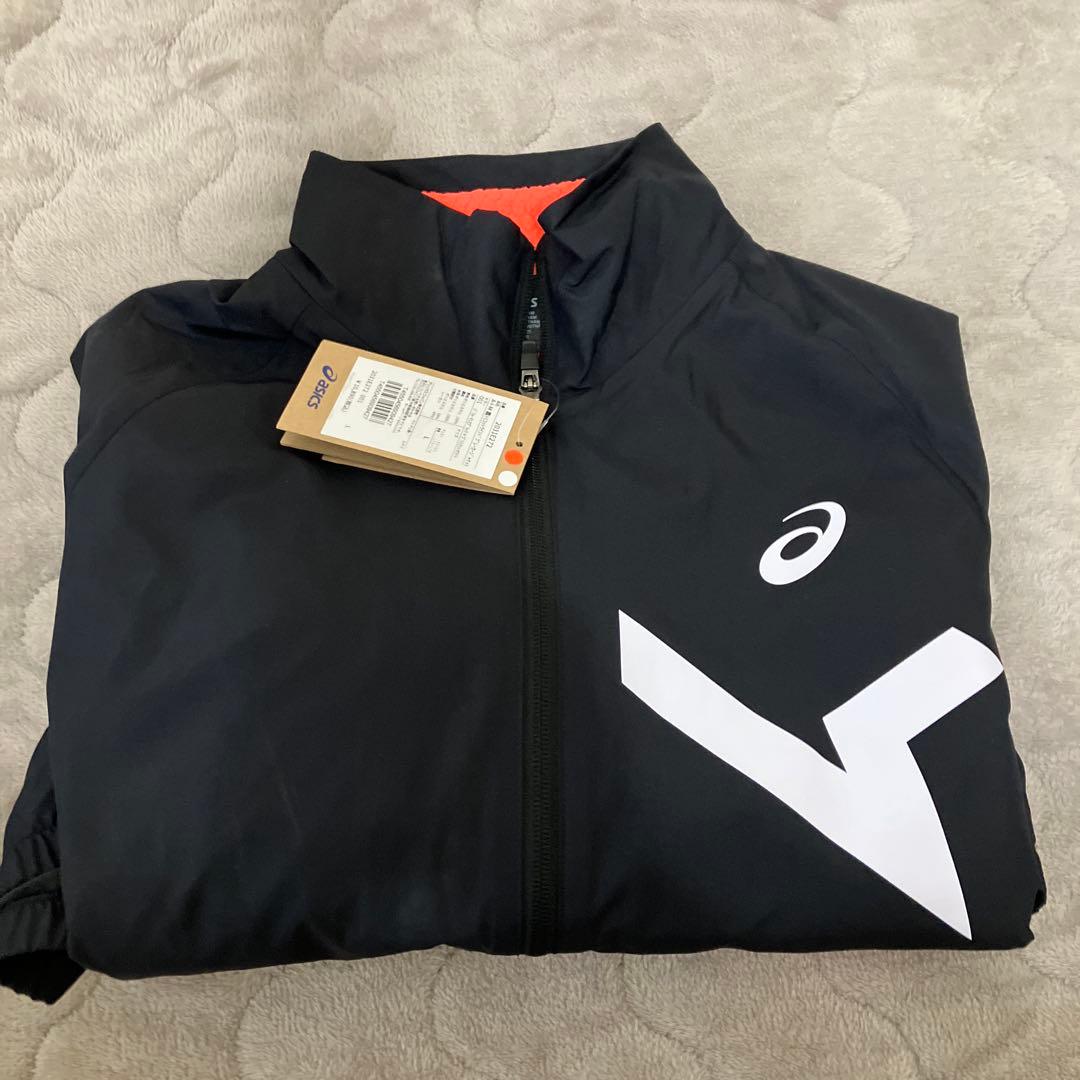 asics 裏トリコットウィンドブレーカー上下セット ブラック