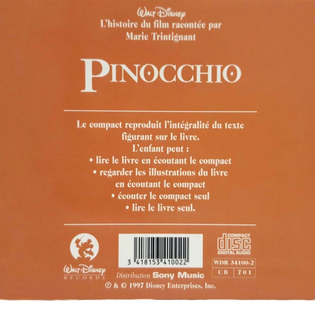 Disney PINOCCHIO フランス語朗読CD ブックレット付き ピノキオ