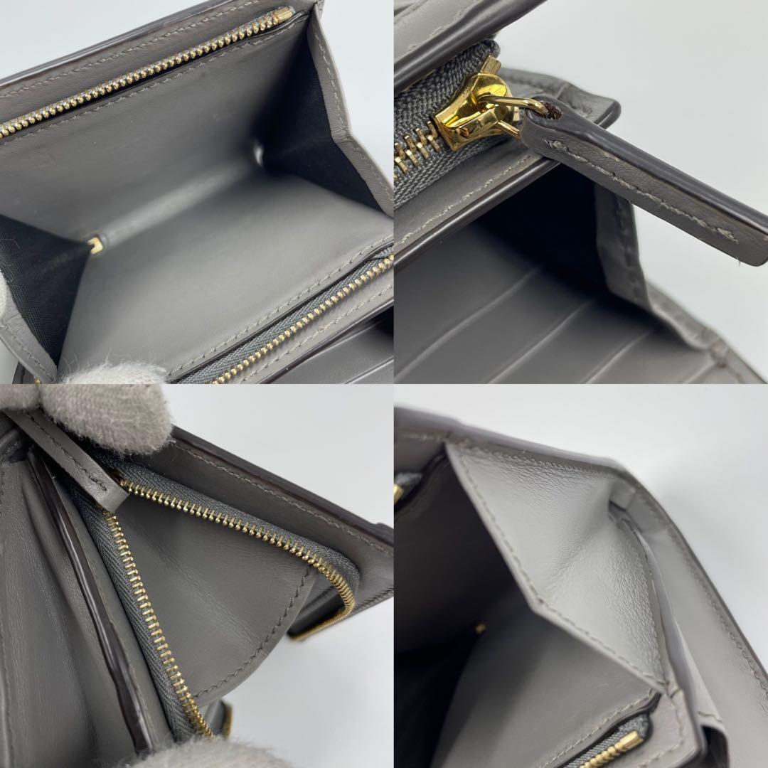 未使用に近い✨　GUCCI GGマーモント　財布　キルティング　ロゴ　グレー