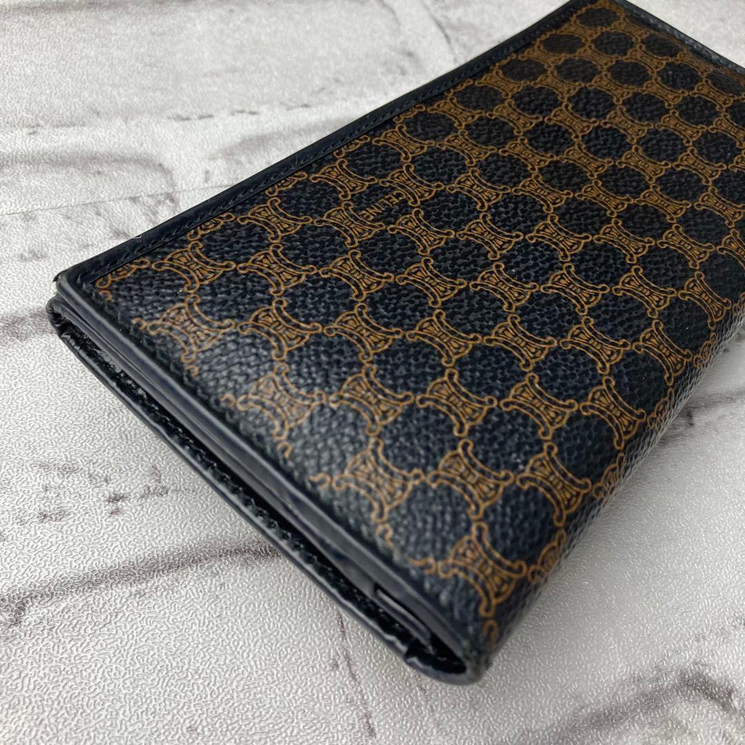 【美品】CELINE　セリーヌ★二つ折り長財布　マカダム柄　PVC　ウォレット