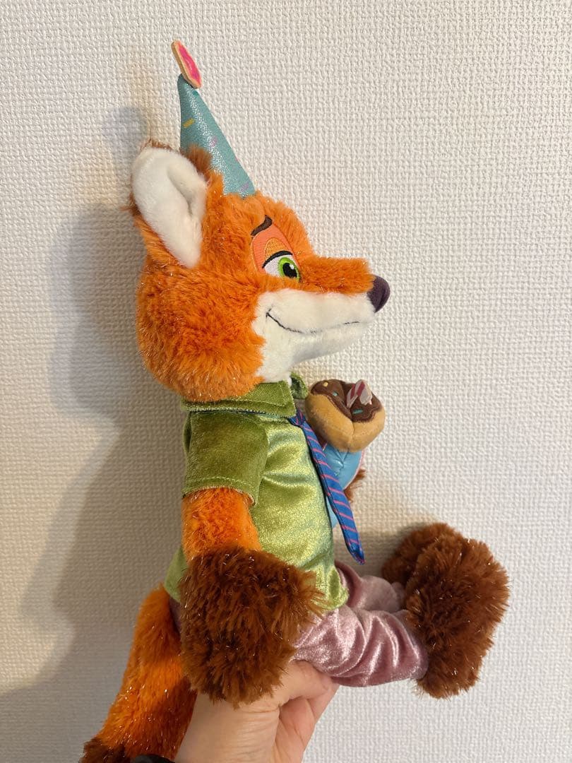 ディズニーストア　ズートピア　10周年　ニック　ぬいぐるみ　ドーナツパーティー