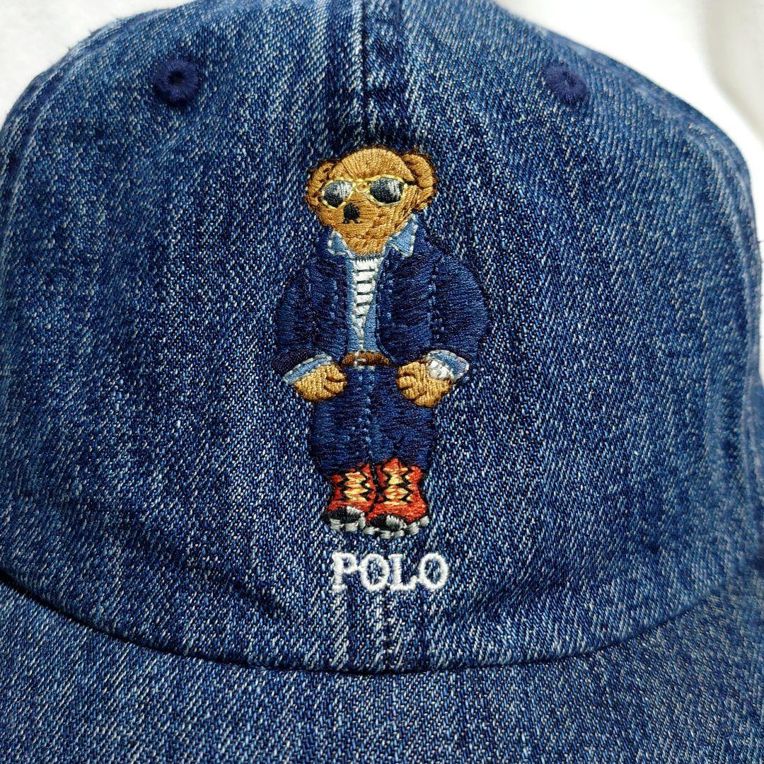 POLO RALPH LAUREN ポロベア デニム キャップ ラルフローレン