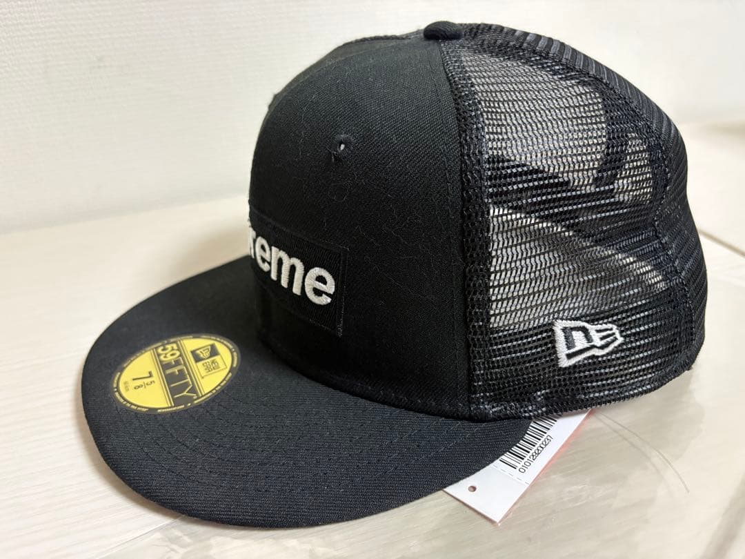 Supreme Box Logo Mesh New Era 7 5/8 黒