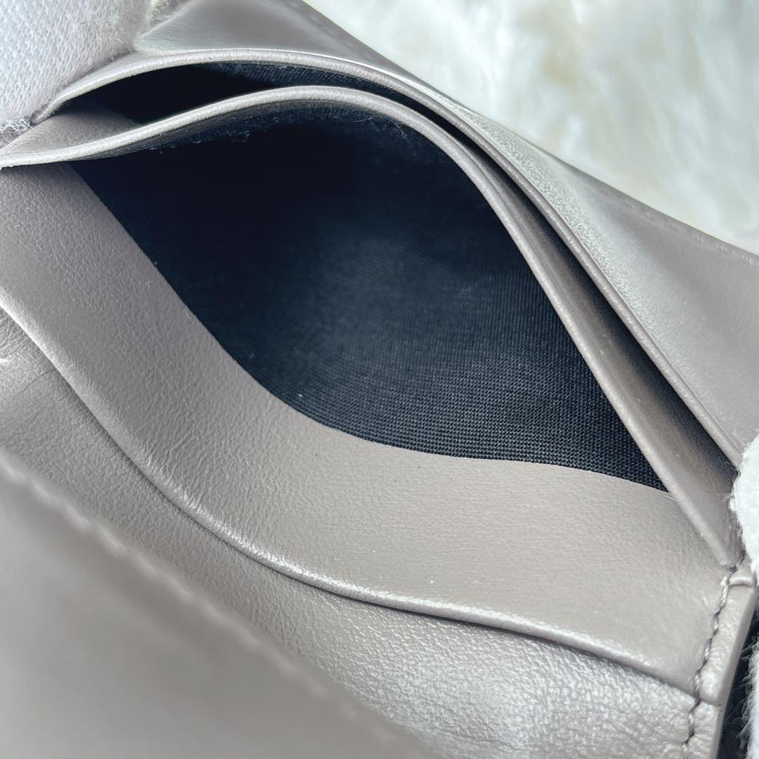 美品✨CELINE トリオンフ スモールフラップウォレット 三つ折り グレージュ