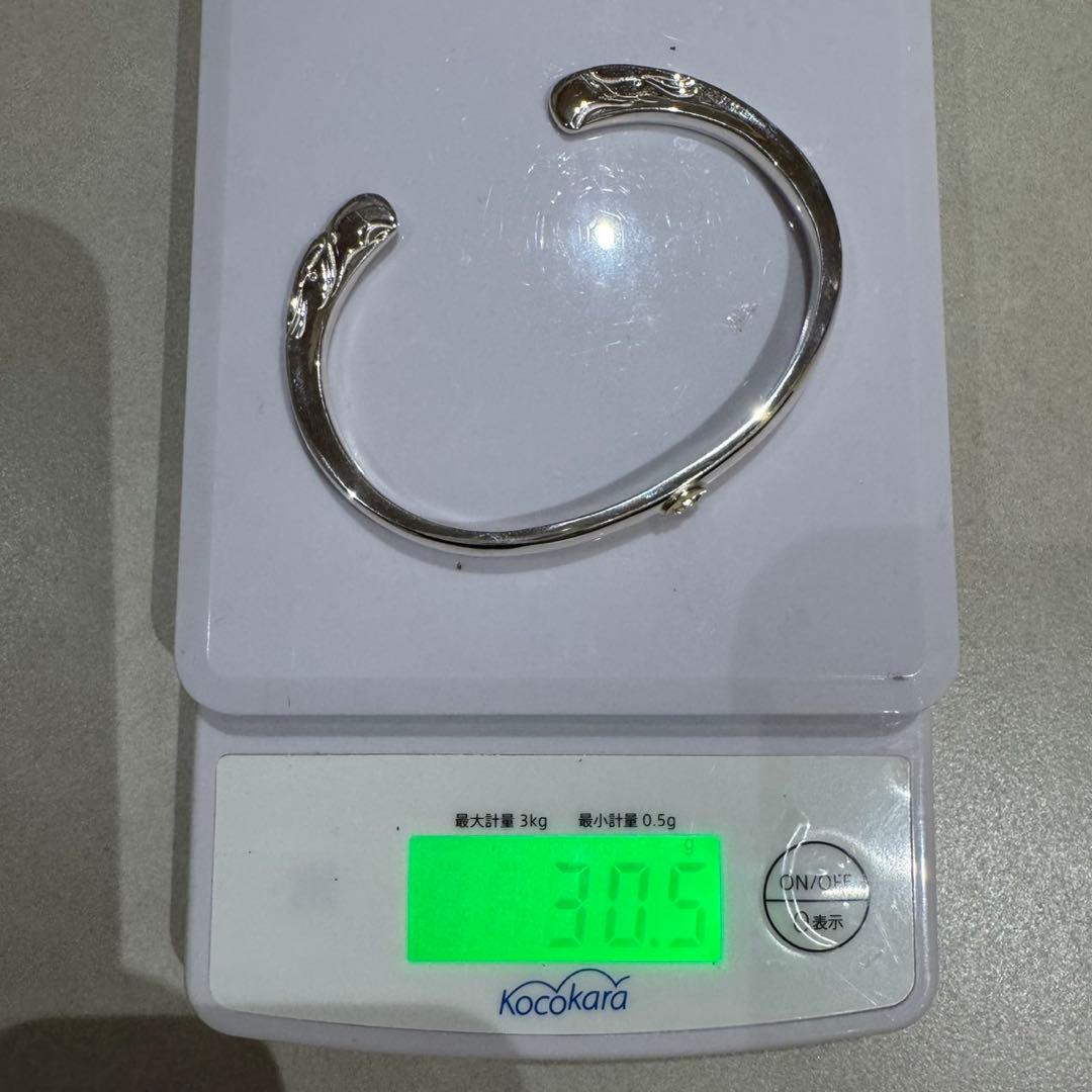 イーグル 顔 バングル ノーブランド L タタキメタル サイズ ハンドメイド