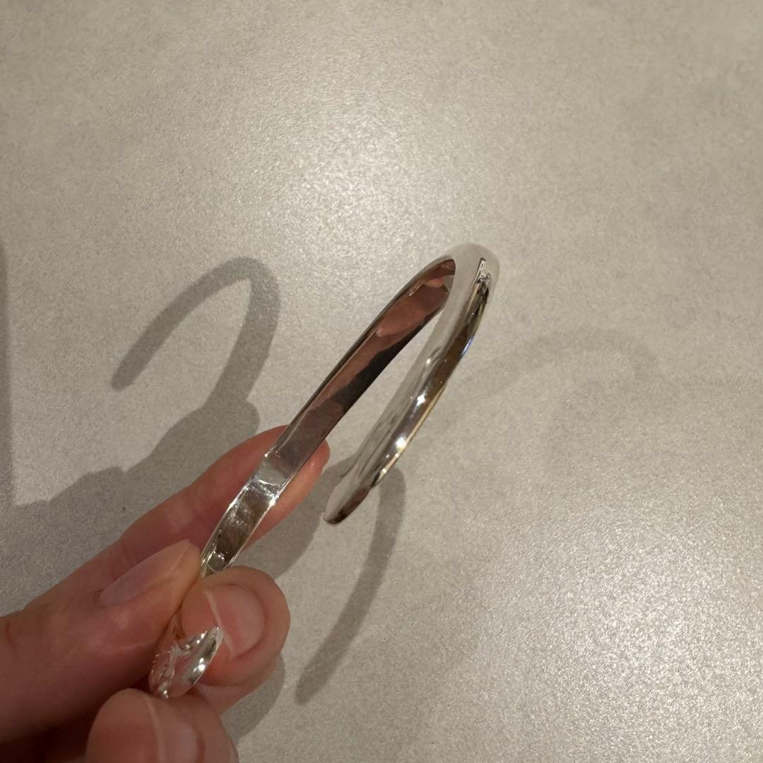 イーグル 顔 バングル ノーブランド L タタキメタル サイズ ハンドメイド