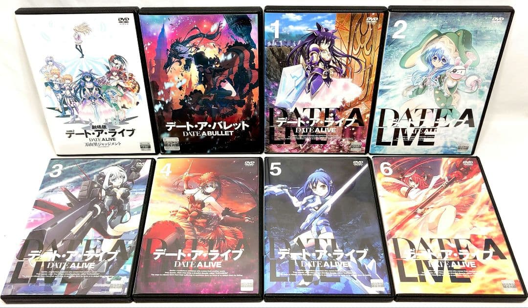 デート・ア・ライブ【Ⅰ/Ⅱ/Ⅲ/Ⅳ/劇場版/スピンオフ】DVD 全25巻セット