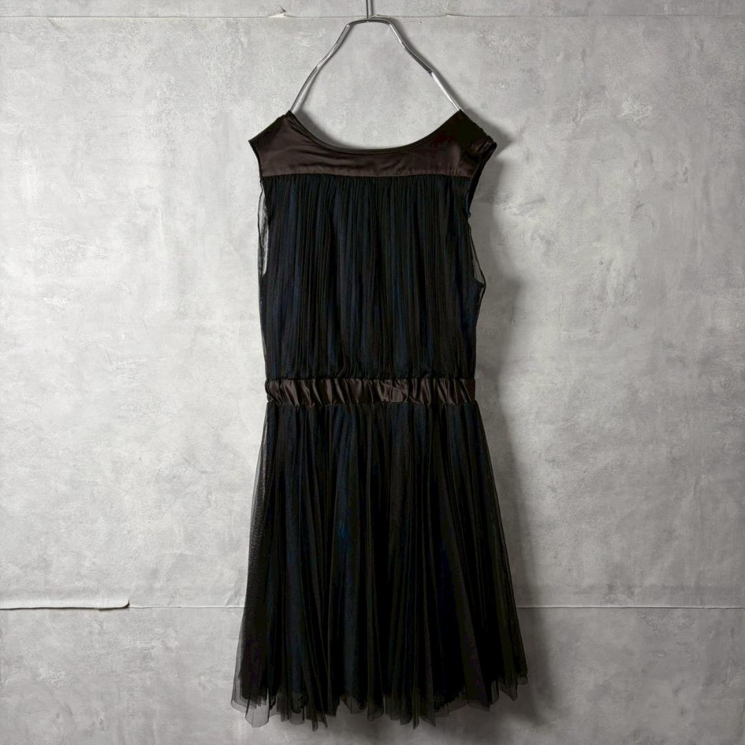 BARNEYS NEWYORK ノースリーブワンピース　チュール　N2879