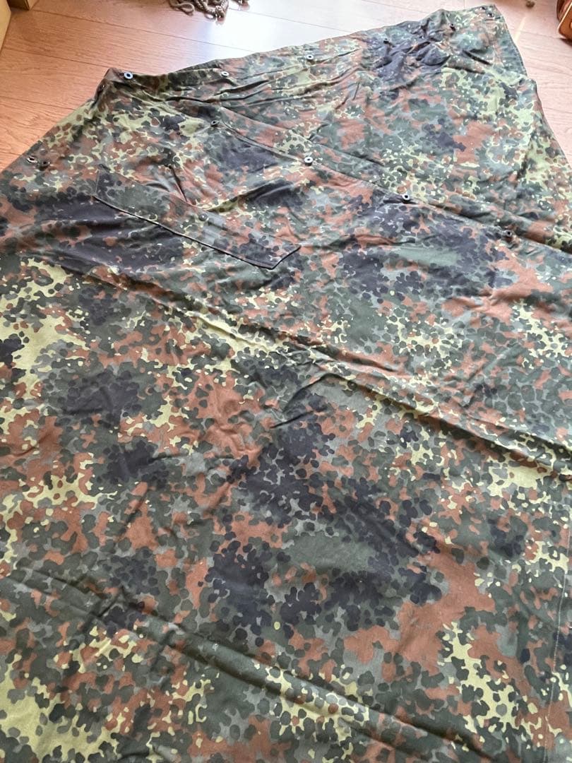 りんご　ドイツ軍幕　パップテント　2枚セット　ベルギー軍幕 ポールセット